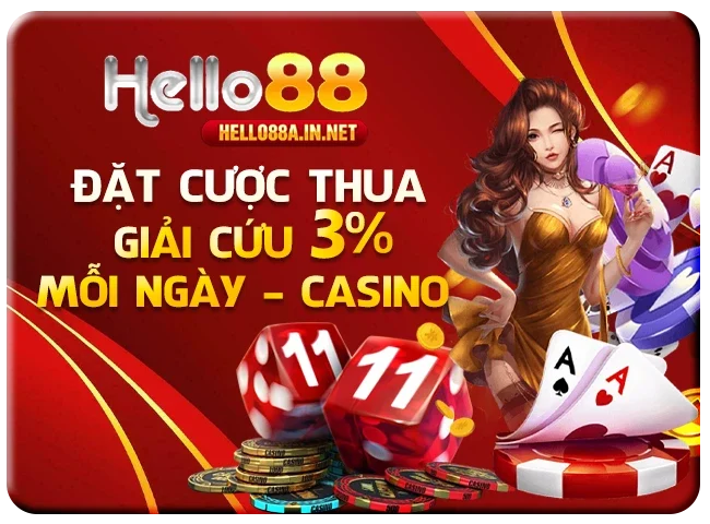 Đặt cược thua - Giải cứu 3% mỗi ngày - Casino